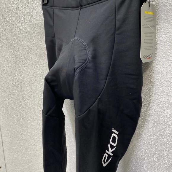 Ekoi Women’s Thermal Gel Padded Cycling Pants Size M Black - Picture 11 of 16
